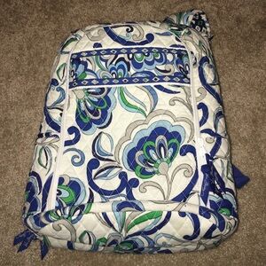 Vera Bradley Laptop Backpack - Mediterranean Blue